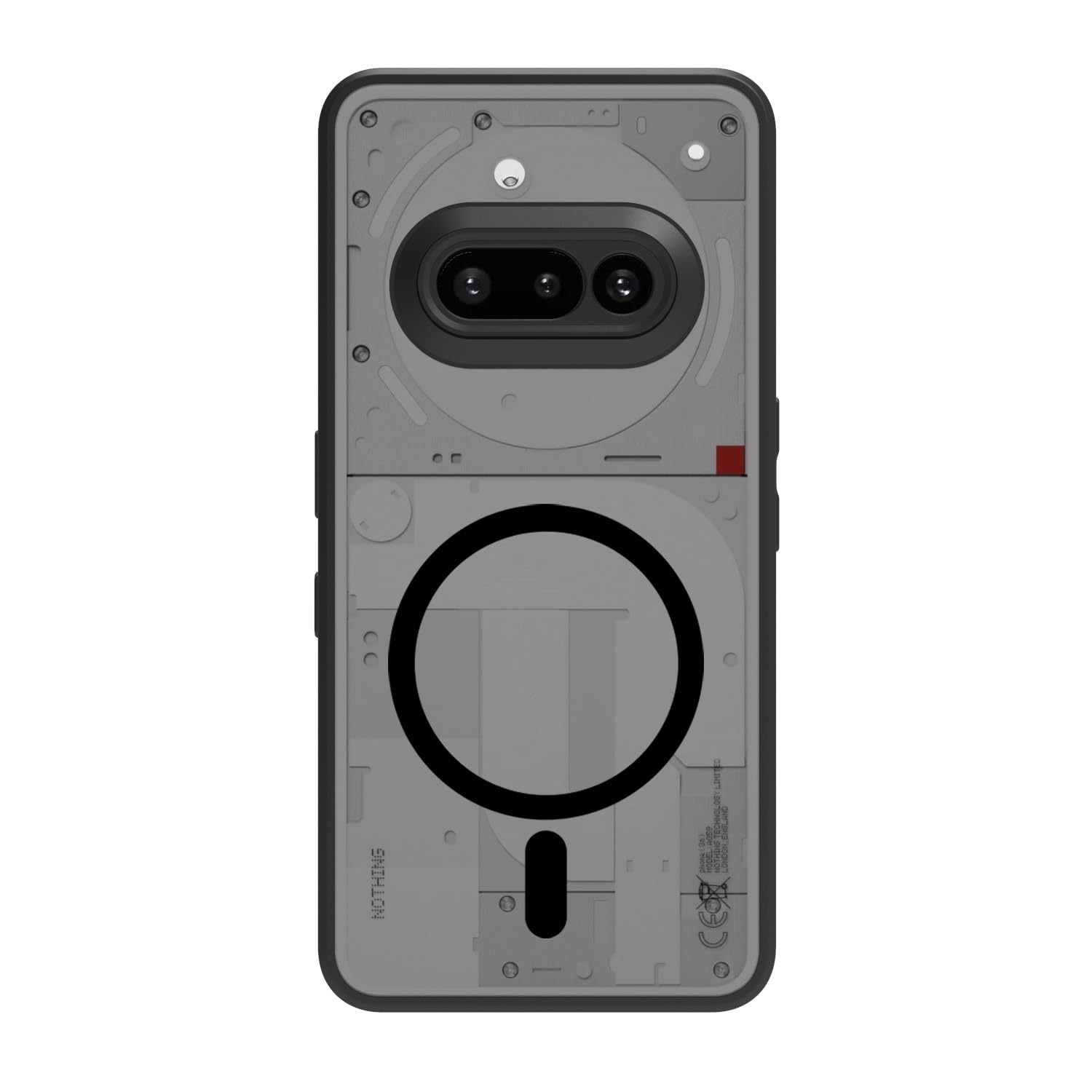 Nothing Phone 3a Back Cover Case | Sleek Hybrid - Matte Black Magnetic