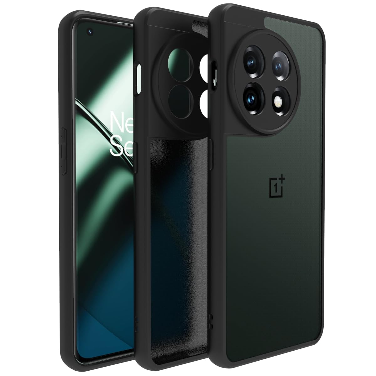 OnePlus 11 Back Cover Case | Sleek Hybrid - Matte Black