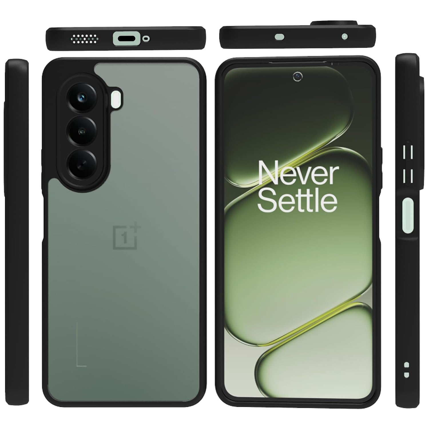 OnePlus Nord CE6 Lite 5G Back Cover Case | Sleek Hybrid - Matte Black