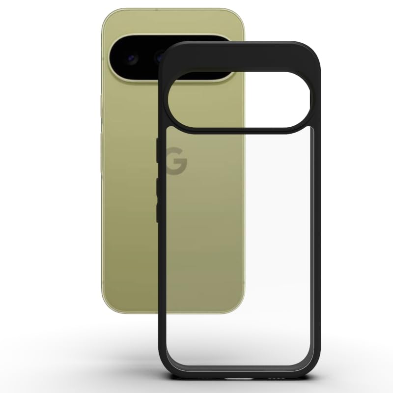 Google Pixel 11 / Pixel 11 Pro Back Cover Case | Sleek Hybrid - Clear Black
