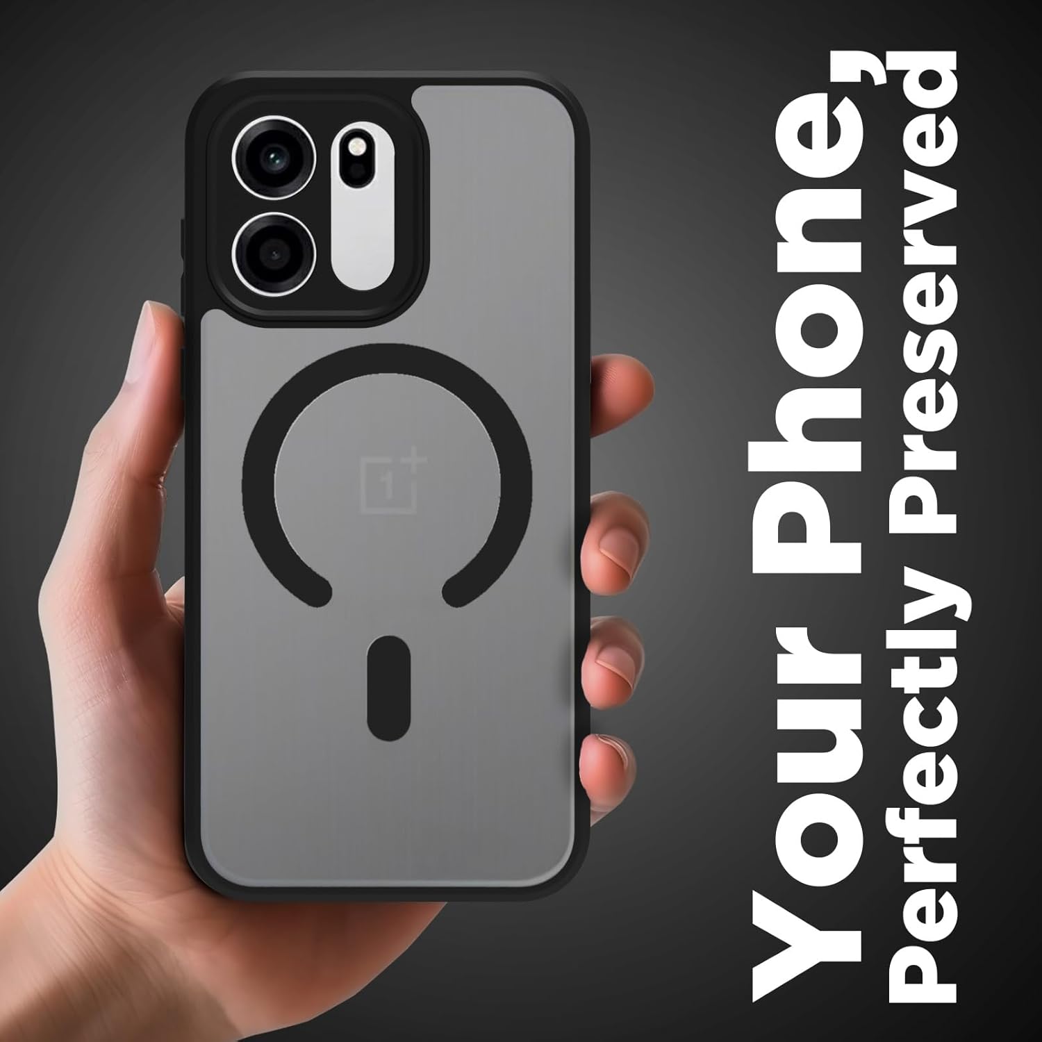 OnePlus Nord CE 6 5G Back Cover Case | Sleek Hybrid - Matte Black Magnetic