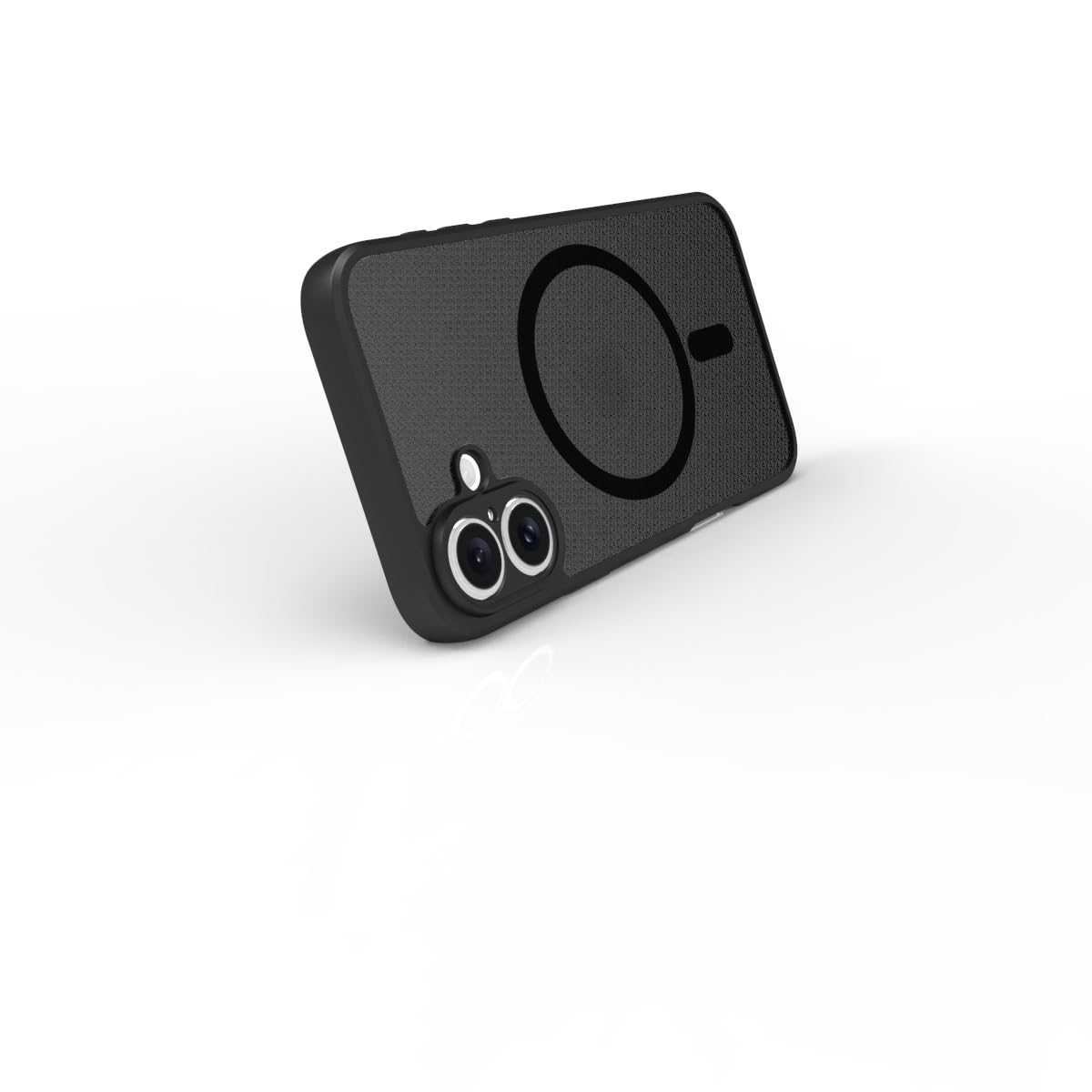 iPhone 16 Plus Back Cover Case | Sleek Hybrid - Matte Black Magnetic