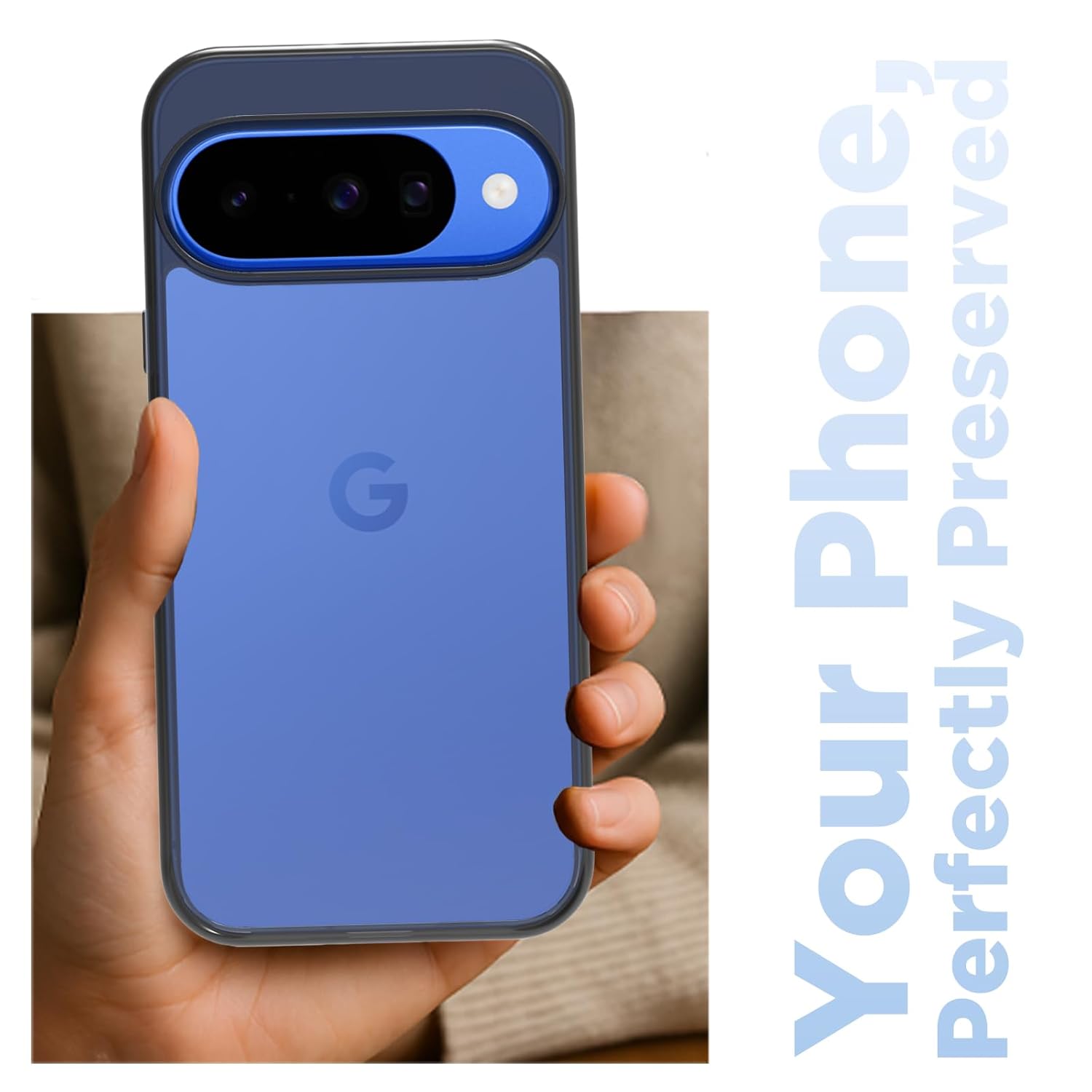 Google Pixel 10 / Pixel 10 Pro Back Cover Case | Clear Hybrid - Clear Smoke