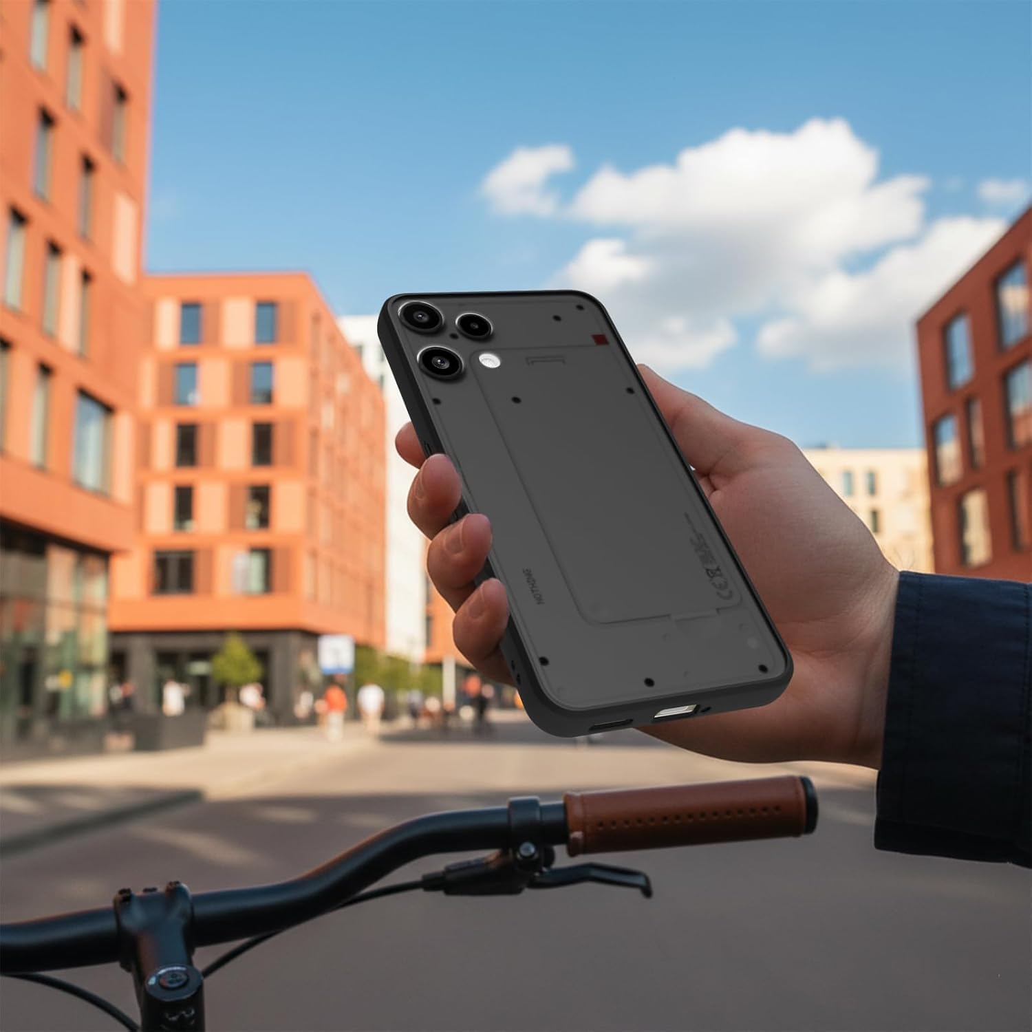 Nothing Phone 3a Lite 5G Back Cover Case | Sleek Hybrid - Smoke Black