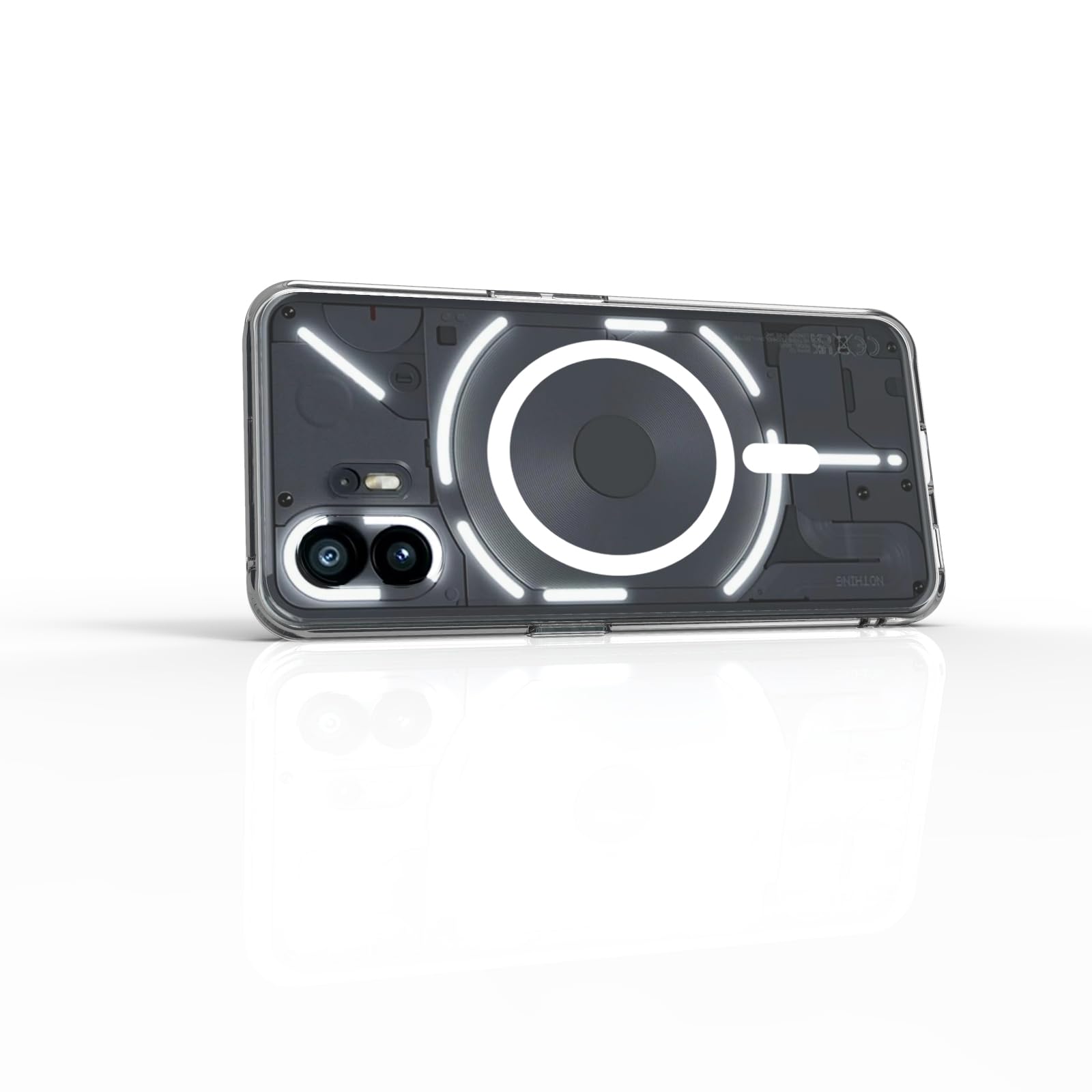 Nothing Phone 2 Back Cover Case | Clear Hybrid - Clear Smoke Magnetic