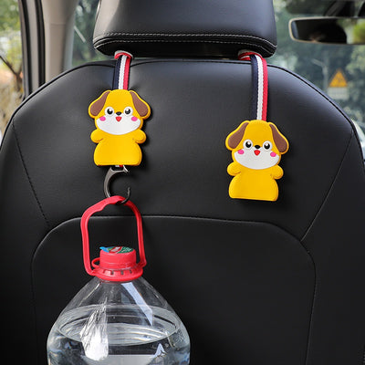 Car Headrest Hooks | Universal Back Seat Hanger for Bags & Accessories - Pack of 2
