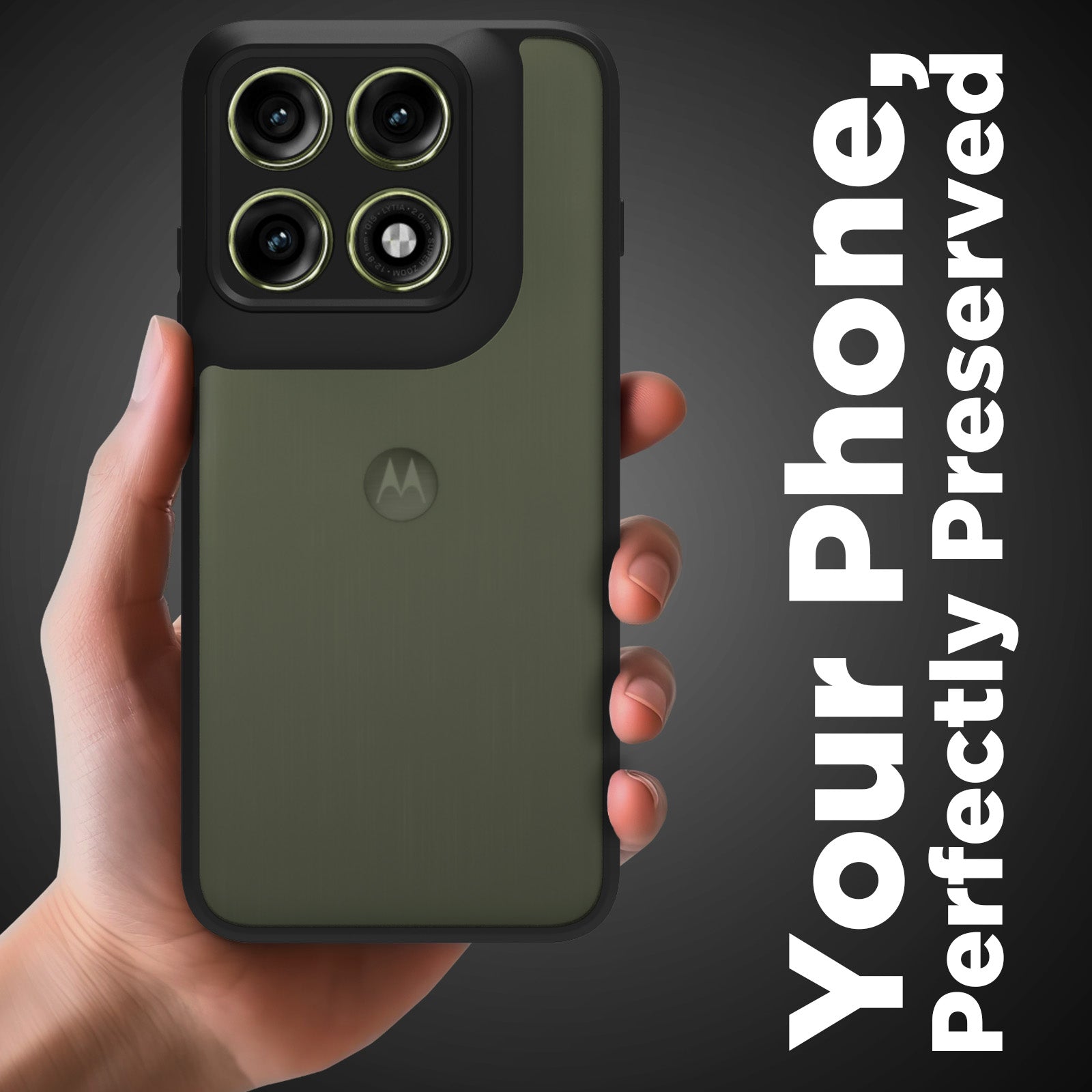 Motorola Edge 70 Pro Back Cover Case | Sleek Hybrid - Matte Black