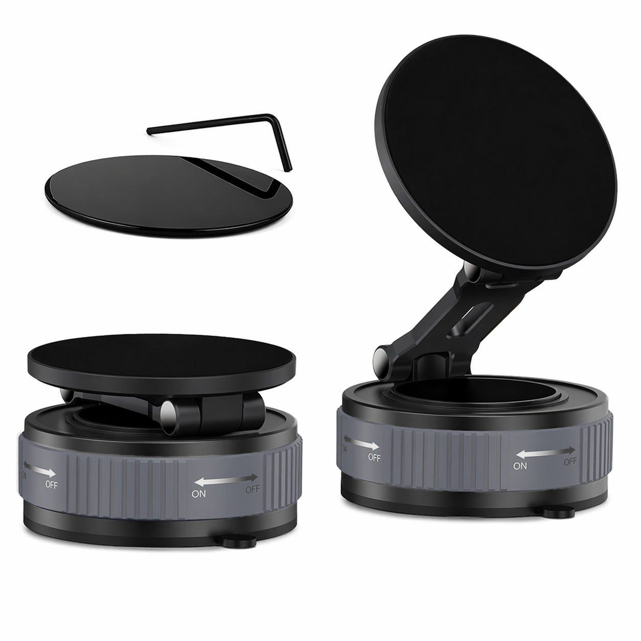 Magnetic Phone Holder | Adjustable Foldable Mount - AstroNova Black