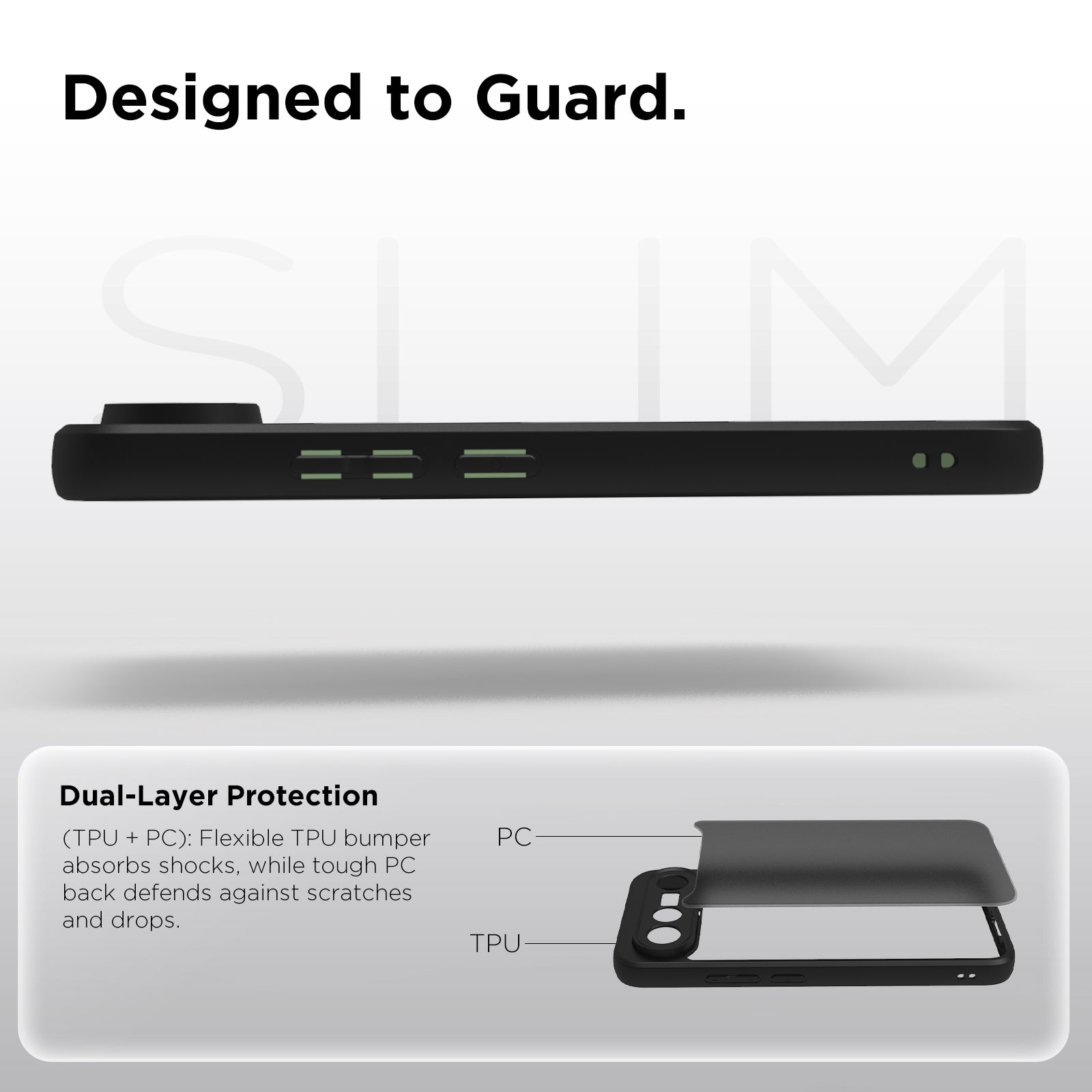 Vivo X300 FE Back Cover Case | Sleek Hybrid - Matte Black