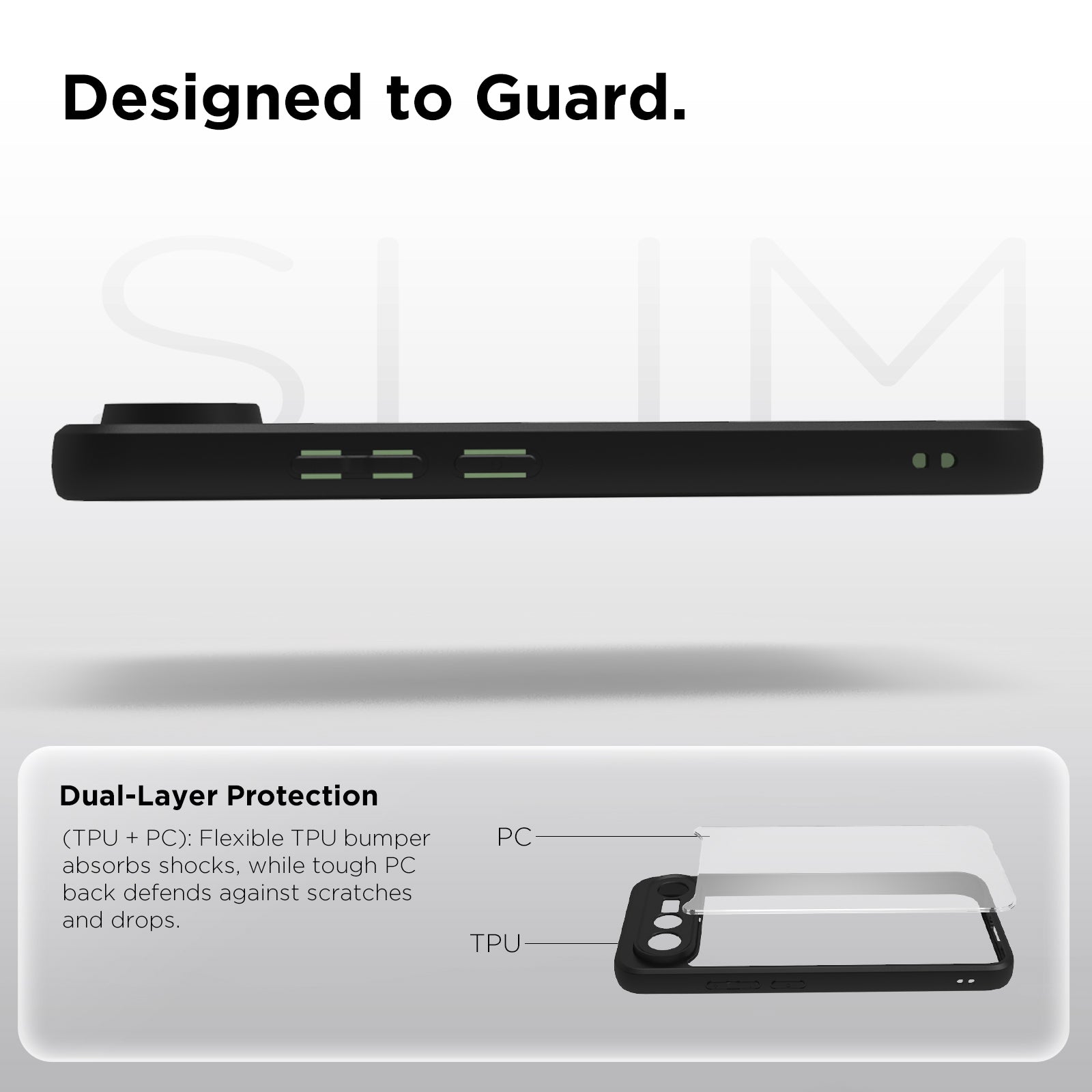 Vivo X300 FE Back Cover Case | Sleek Hybrid - Clear Black