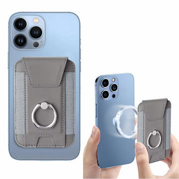 Phone Wallet with Grip |  Titan - Grey