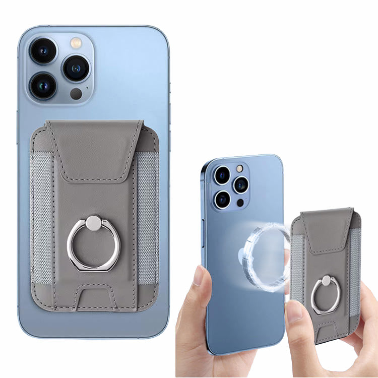 Phone Wallet with Grip |  Titan - Grey