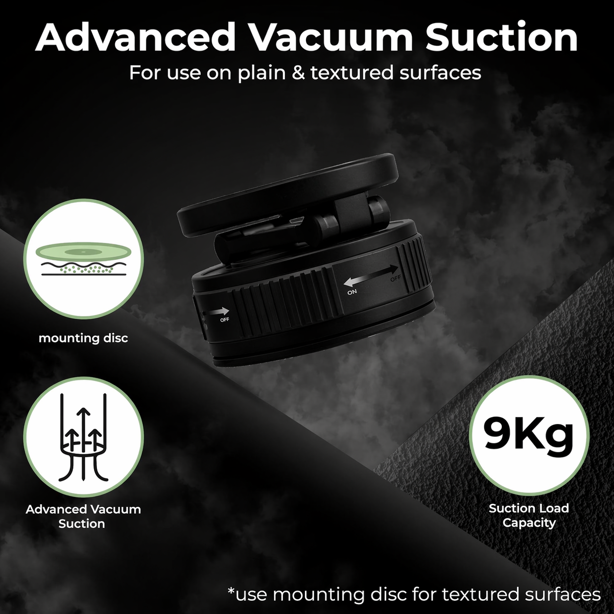 Magnetic Phone Holder | Adjustable Foldable Mount - AstroNova Black