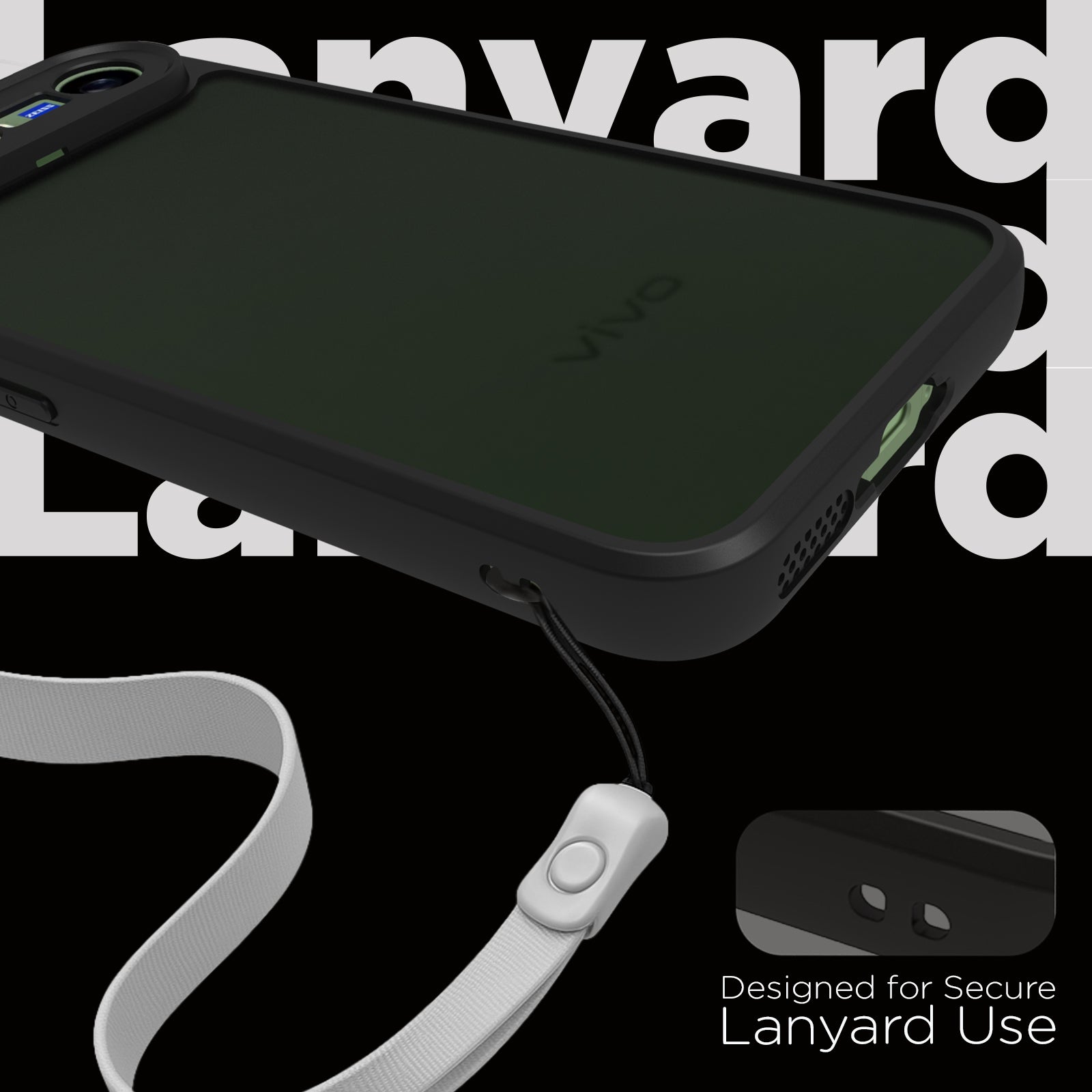 Vivo X300 FE Back Cover Case | Sleek Hybrid - Matte Black