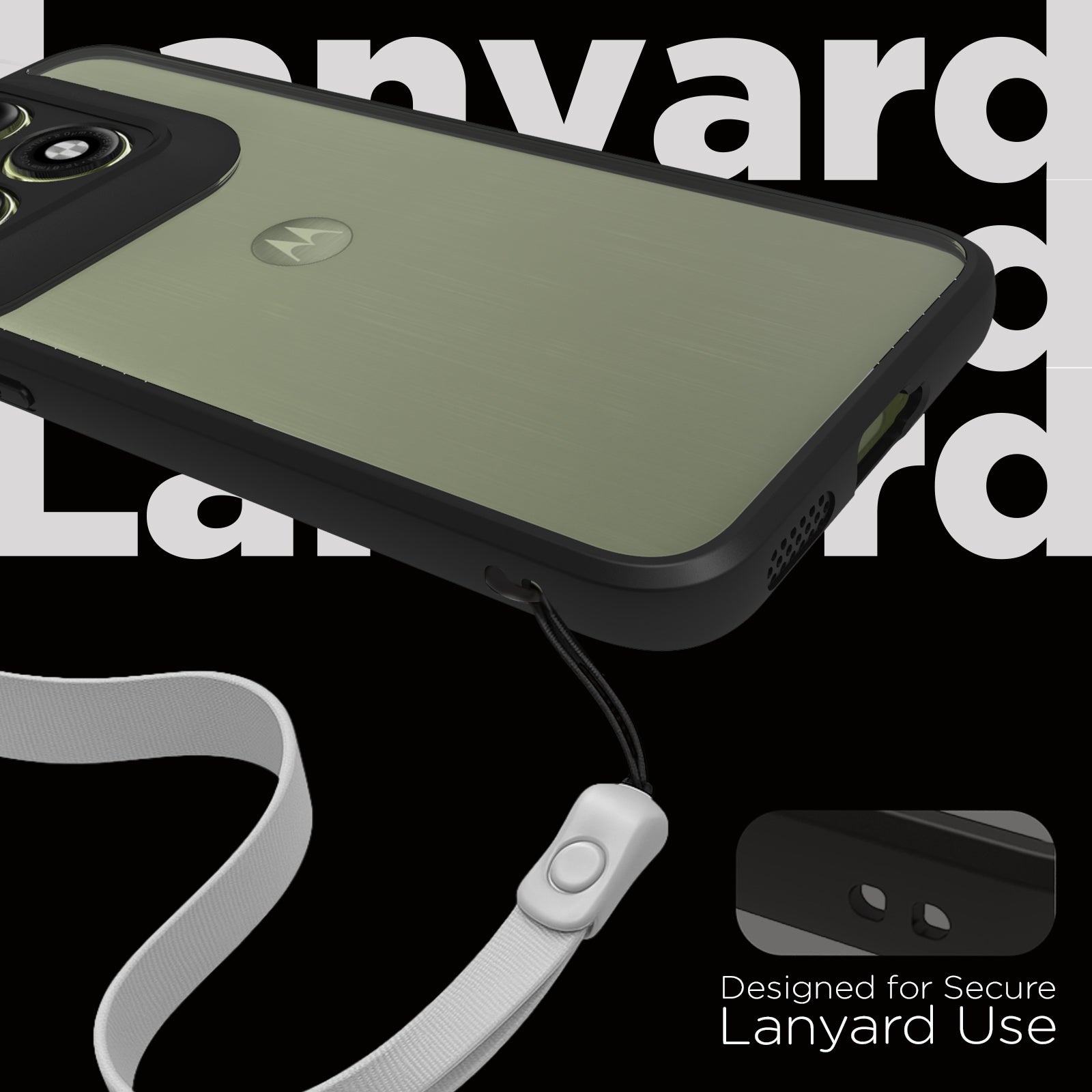 Motorola Edge 70 Pro Back Cover Case | Sleek Hybrid - Clear Black