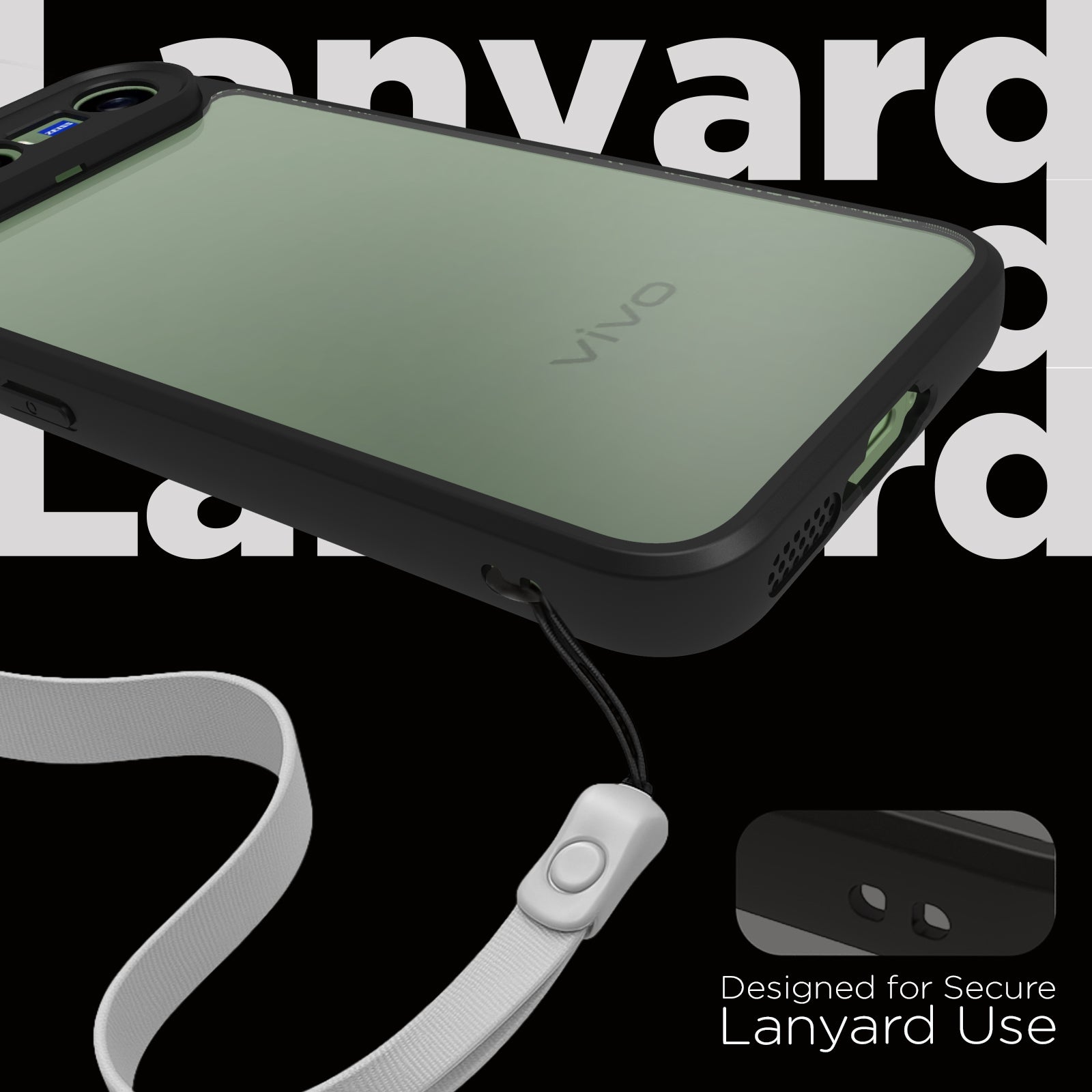 Vivo X300 FE Back Cover Case | Sleek Hybrid - Clear Black