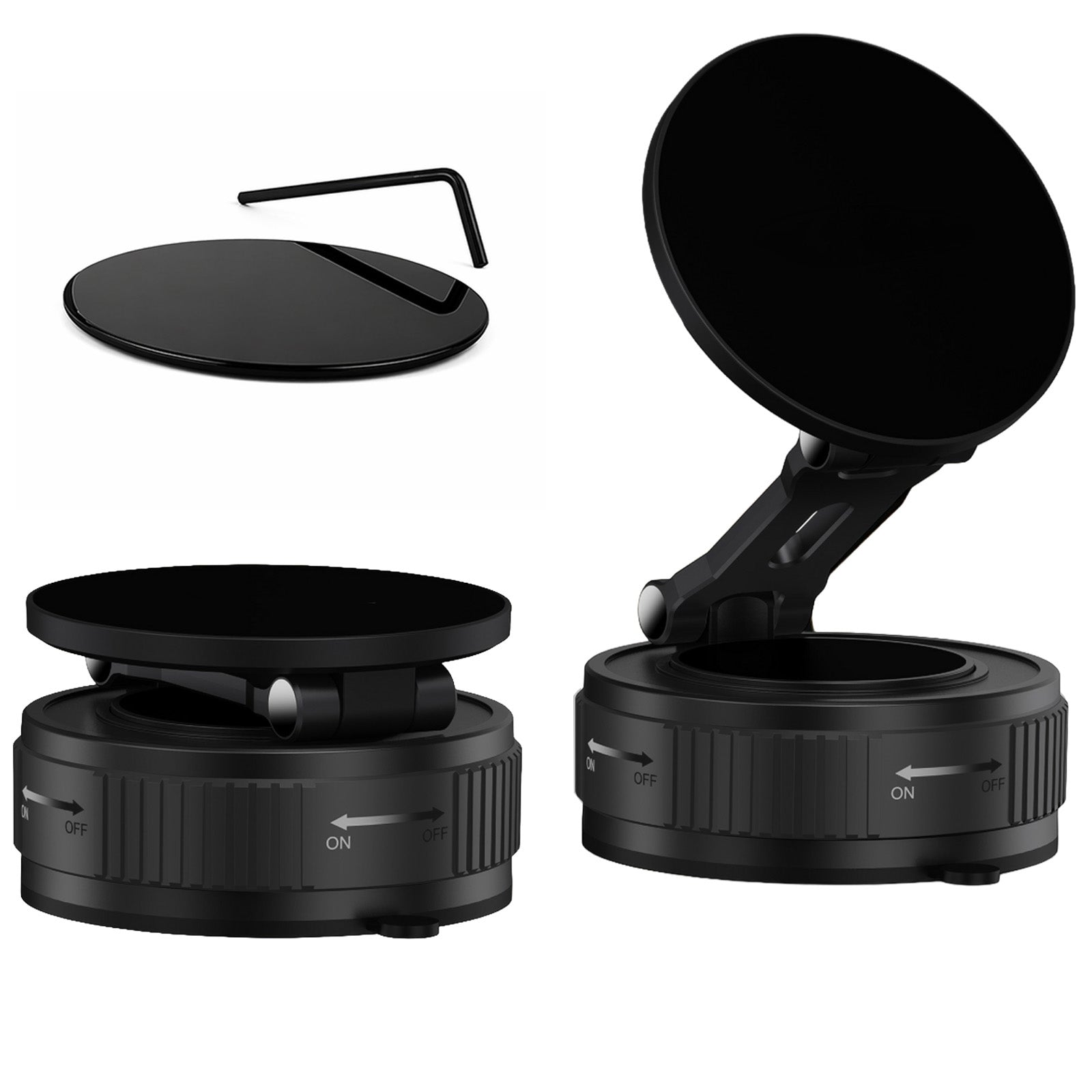 Magnetic Phone Holder | Adjustable Foldable Mount - AstroNova Black