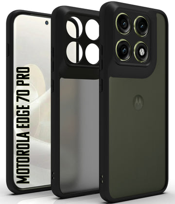 Motorola Edge 70 Pro Back Cover Case | Sleek Hybrid - Matte Black