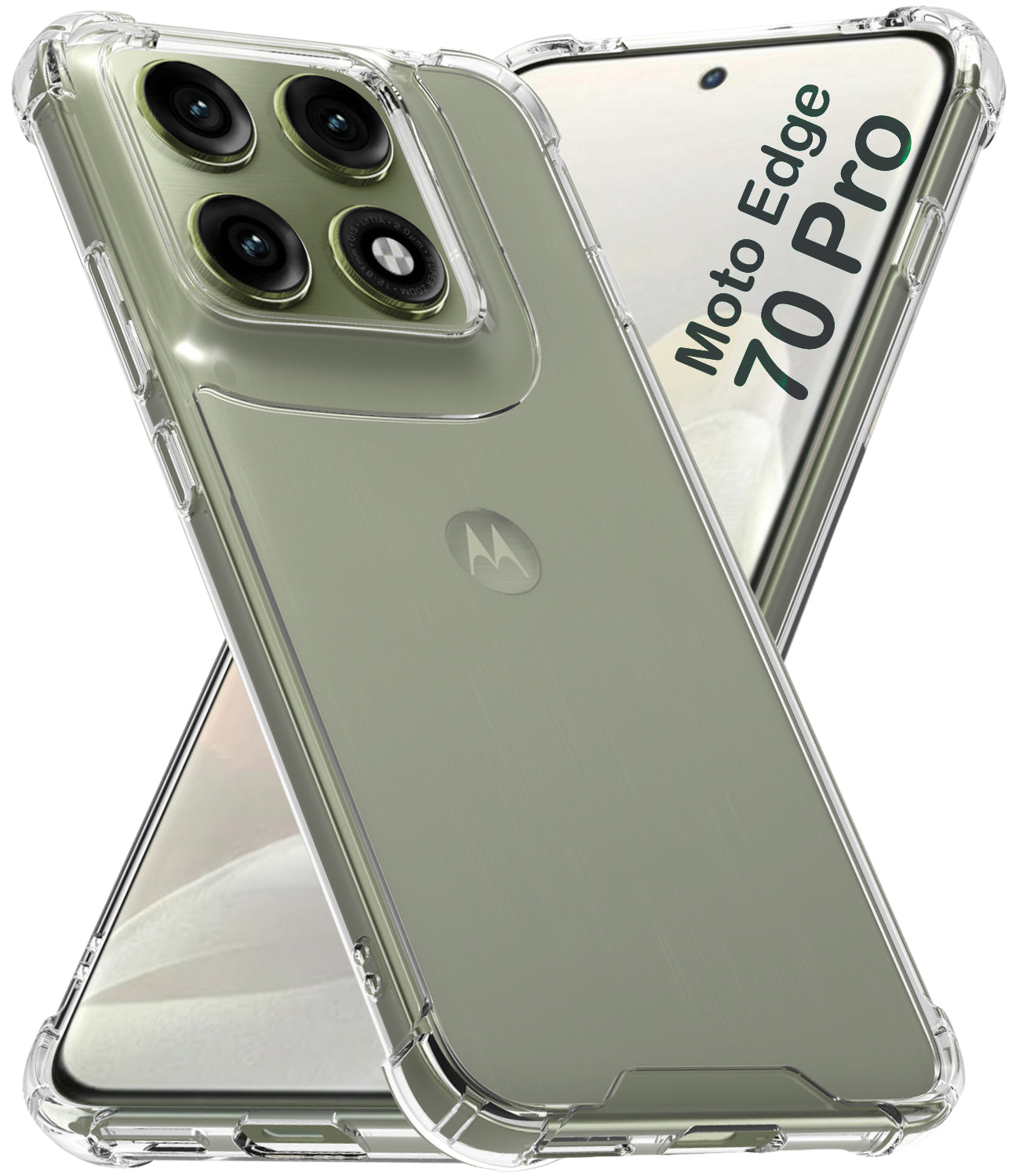 Motorola Edge 70 Pro Back Cover Case | Clear Hybrid - Clear