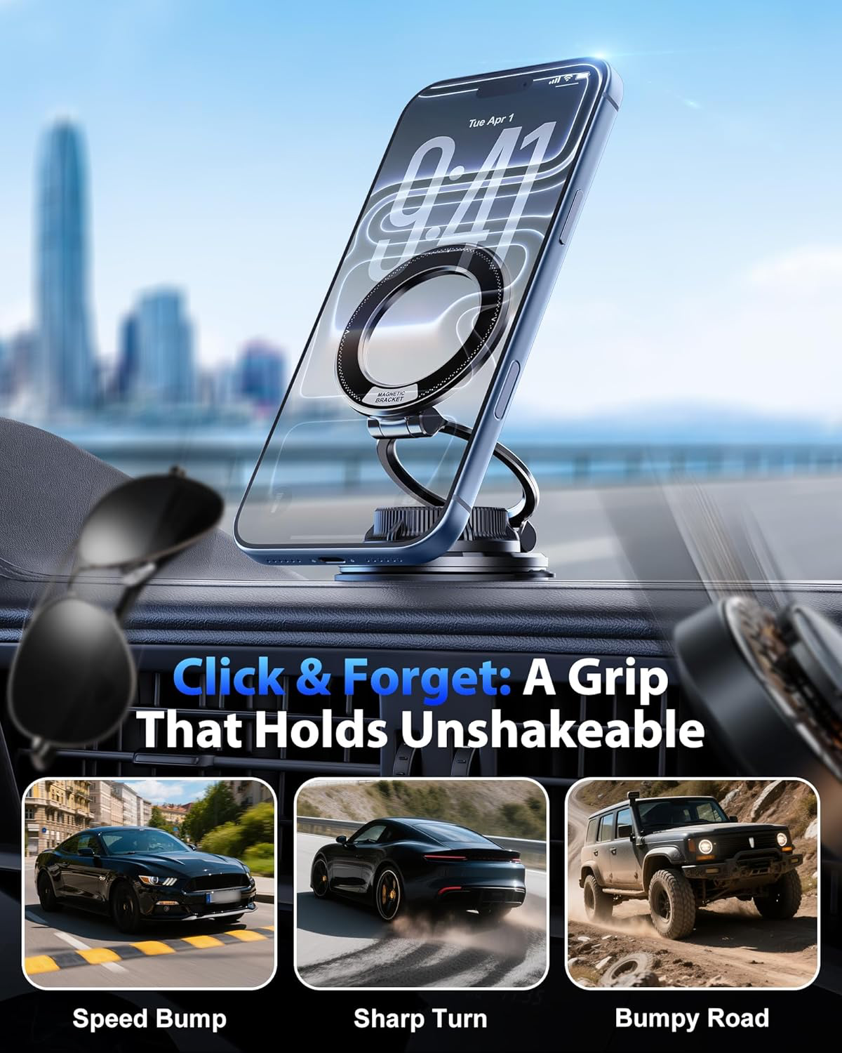 Magnetic Phone Mount | AstroPrime - Black