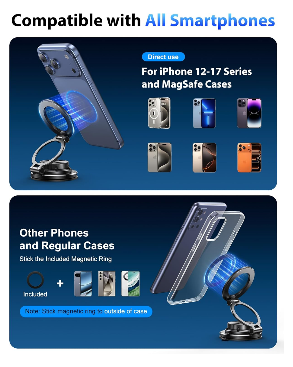 Magnetic Phone Mount | AstroPrime - Black