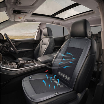 Ventilated Car Seat Cover | Black - Passenger Side