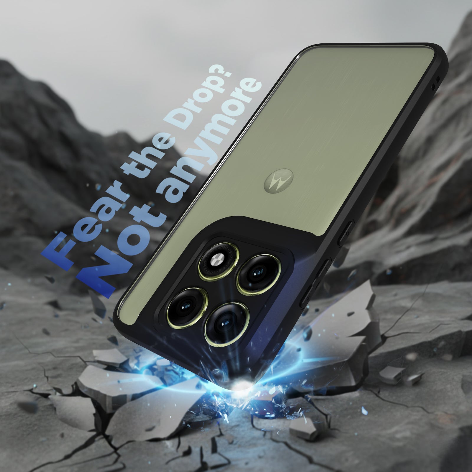 Motorola Edge 70 Pro Back Cover Case | Sleek Hybrid - Clear Black
