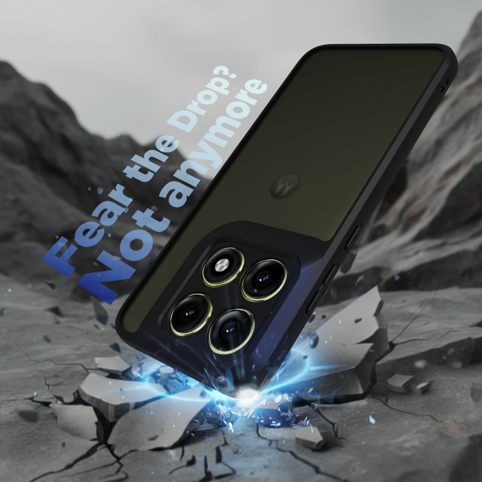 Motorola Edge 70 Pro Back Cover Case | Sleek Hybrid - Matte Black