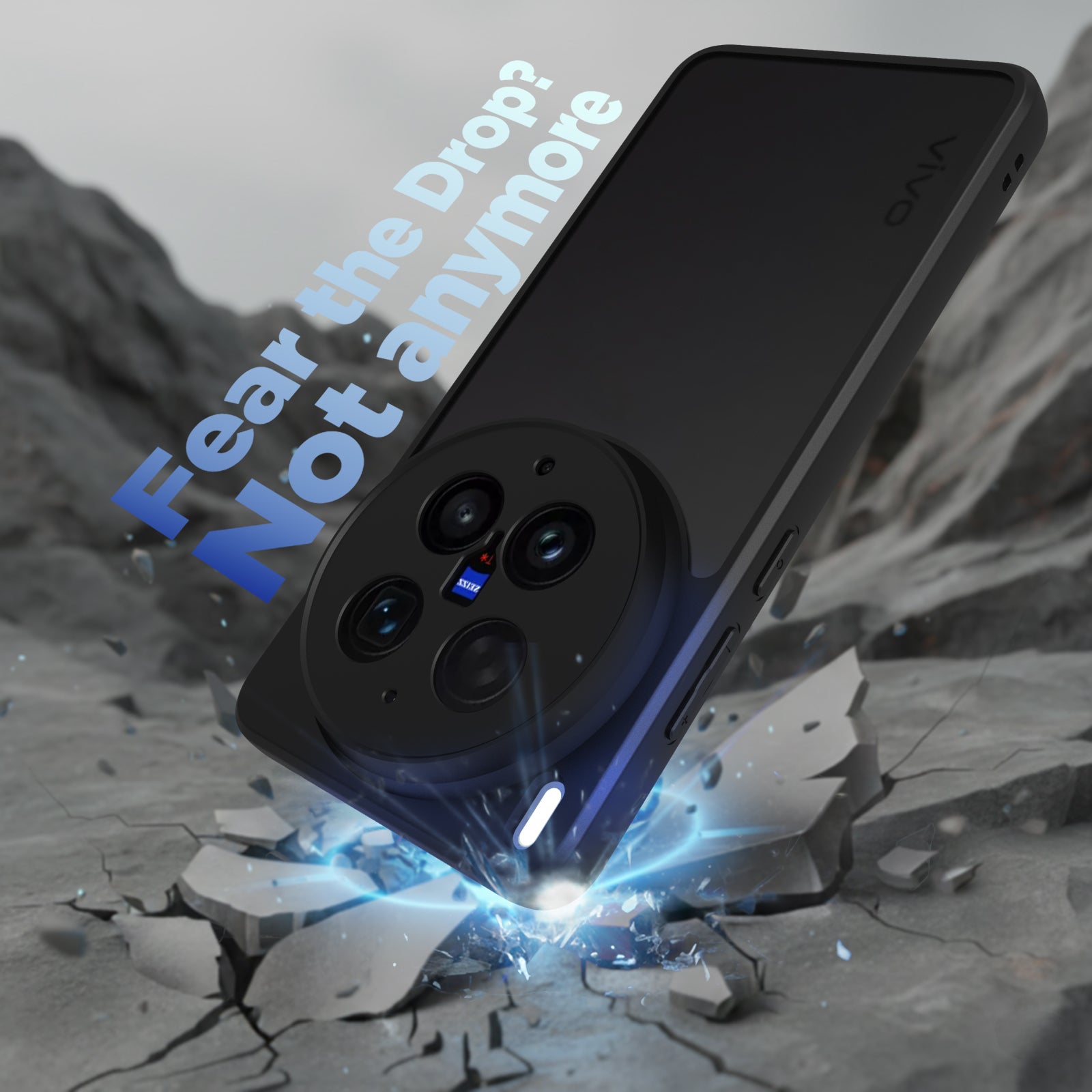 Vivo X300 Ultra Back Cover Case | Sleek Hybrid - Matte Black