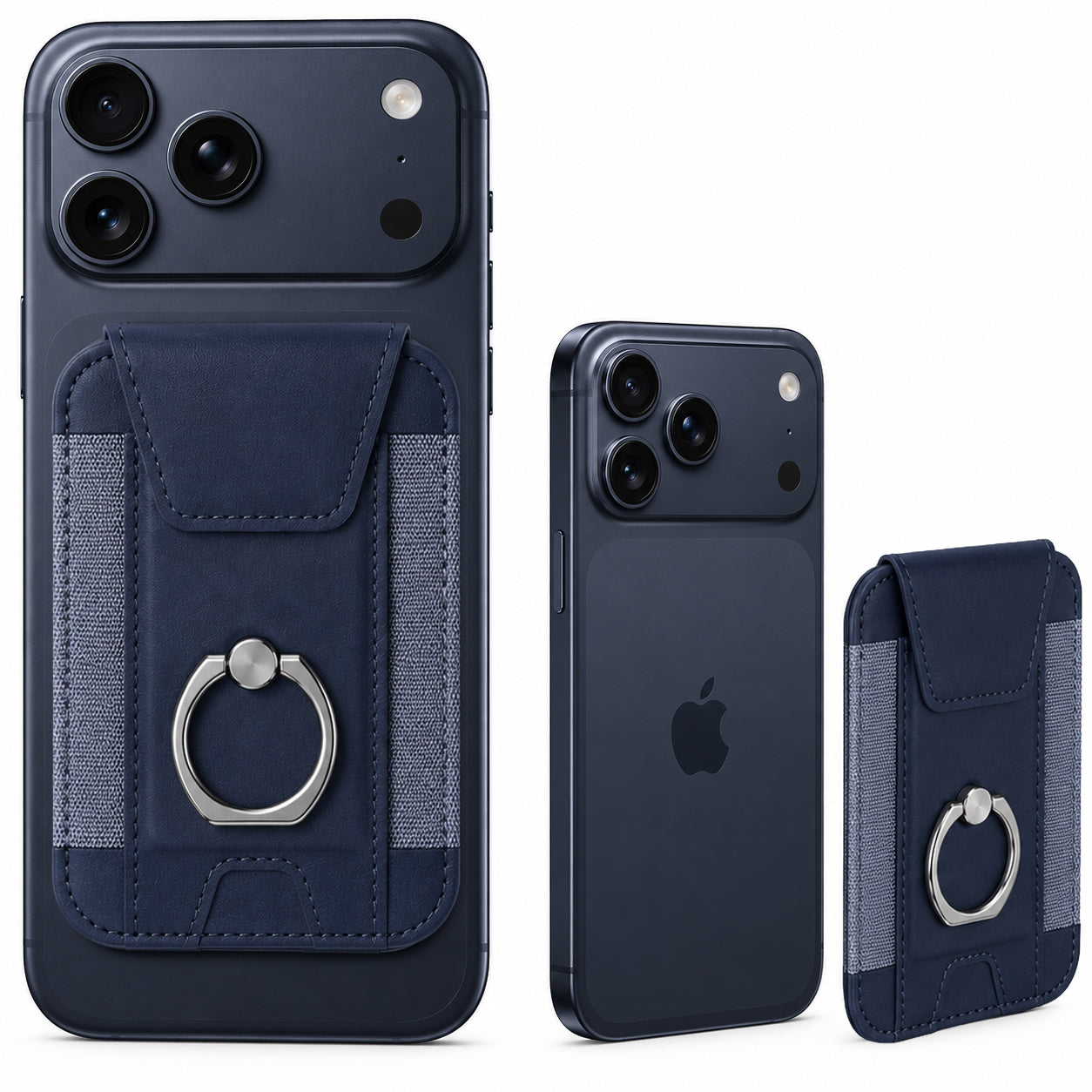 Magnetic Phone Wallet with Grip | Nebula - Blue