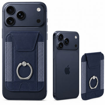 Magnetic Phone Wallet with Grip | Nebula - Blue
