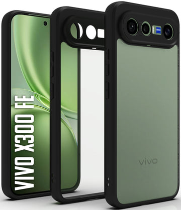 Vivo X300 FE Back Cover Case | Sleek Hybrid - Clear Black