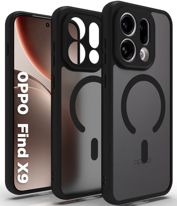 OPPO Find X9 5G Back Cover Case | Sleek Hybrid - Matte Black Magnetic